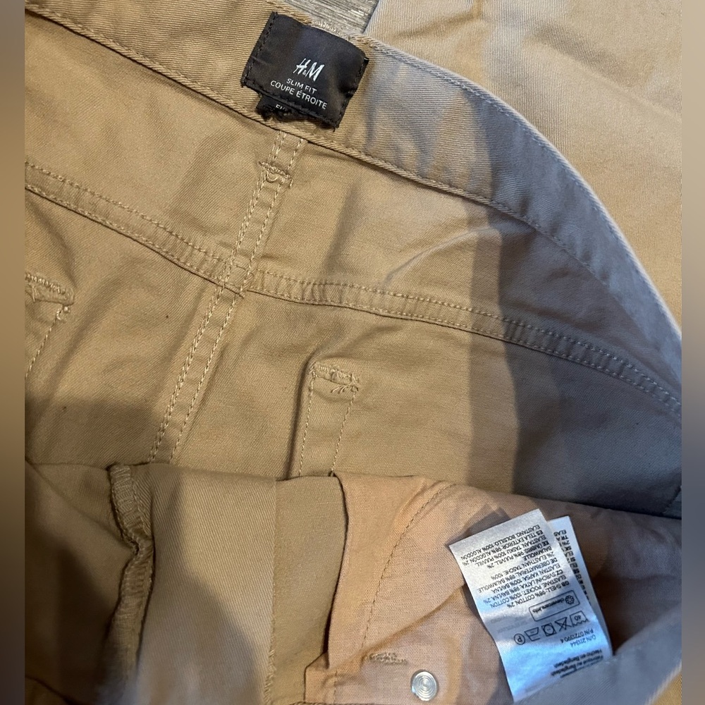 H&M Slim Fit Men's Tan Pants - Picture 3 of 3